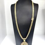 CADENA CUBANA SOLIDA 14KT